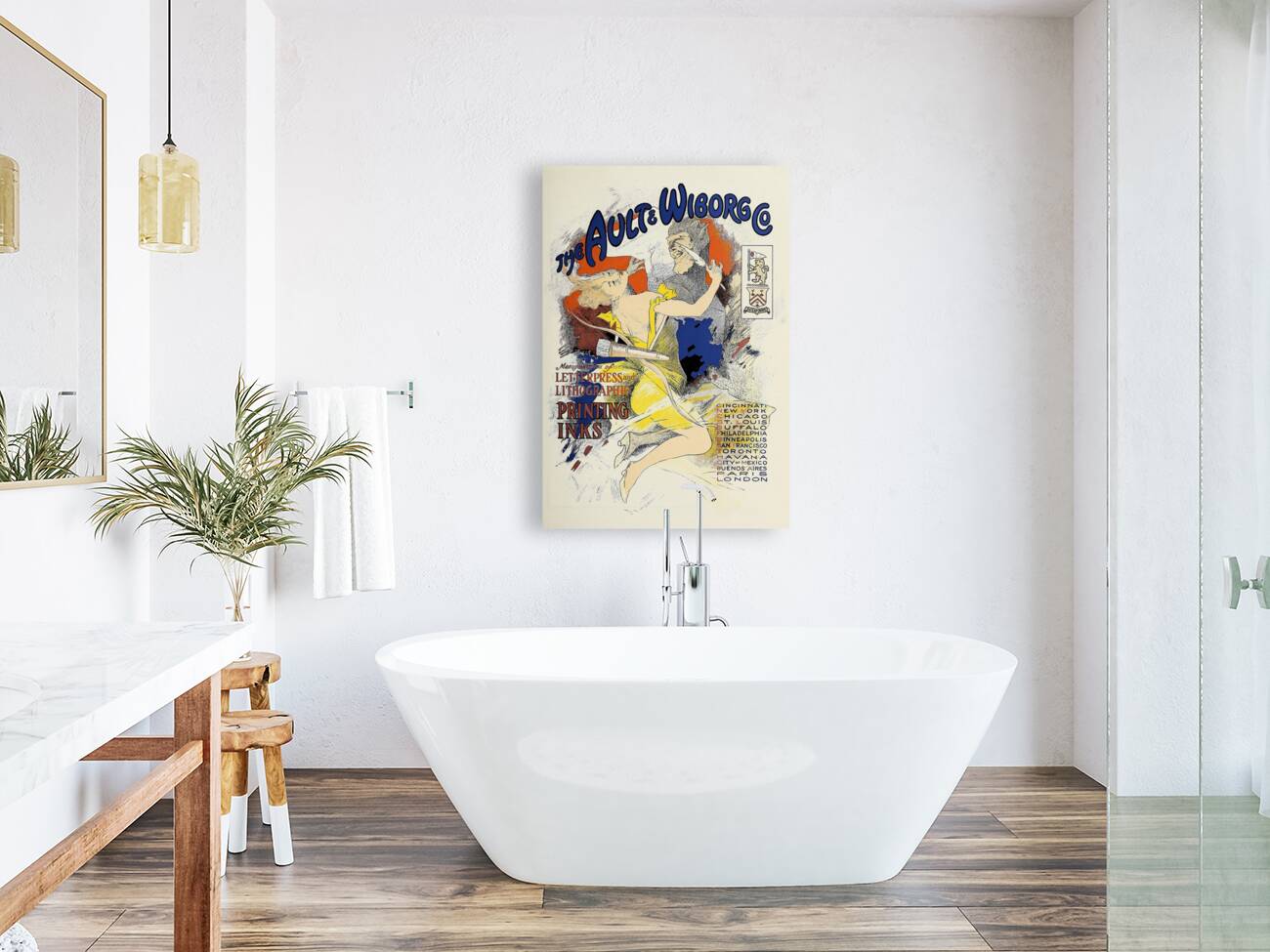 Ault and Wiborg Ad. 087 1890-1913 Poster by Jules Chéret Reproduction