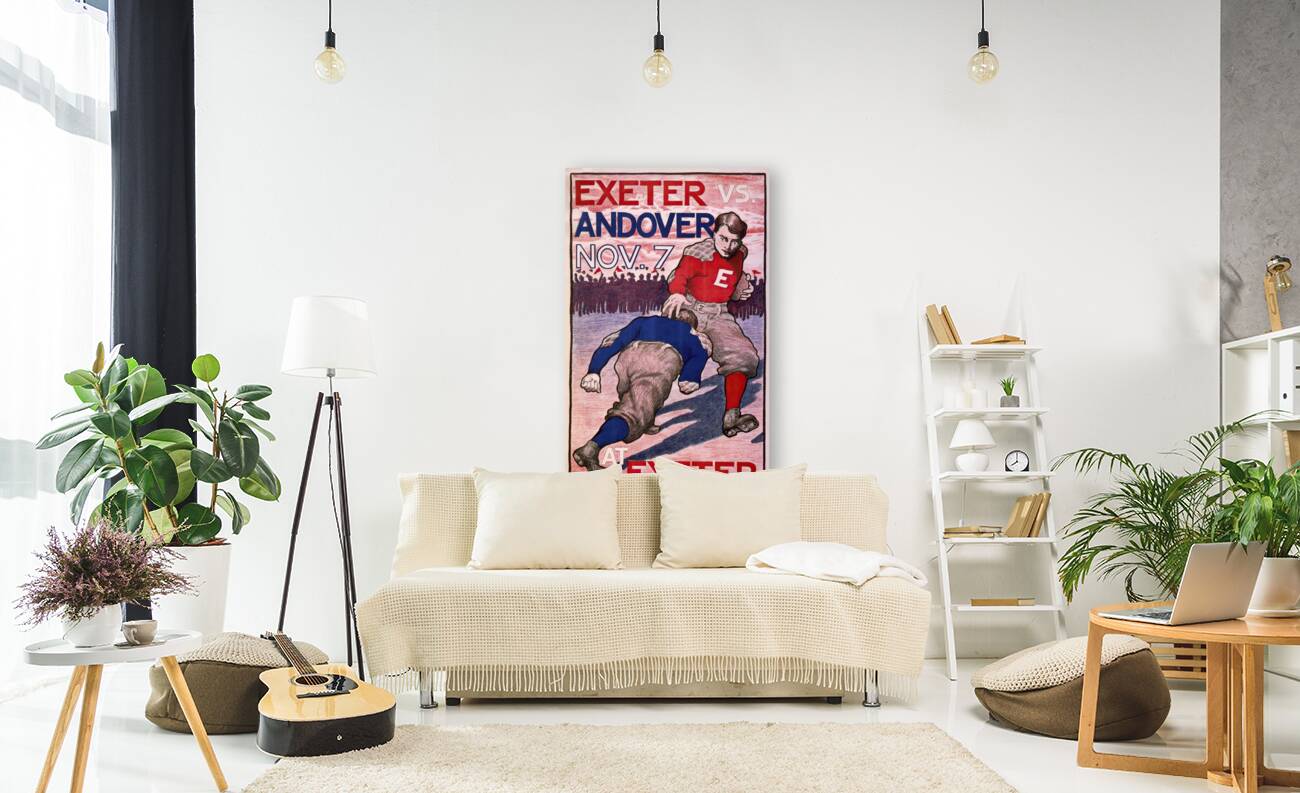 Exeter vs. Andover Nov. 7 at Exeter 1903 Poster by Bristow Adams American 1875 – 1956 Reproduction