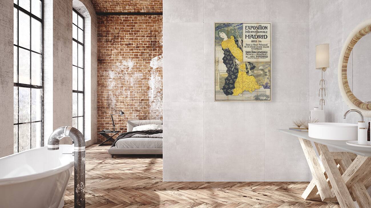 Exposition Internationale de Madrid 1893 Poster by Eugène Samuel Grasset Reproduction