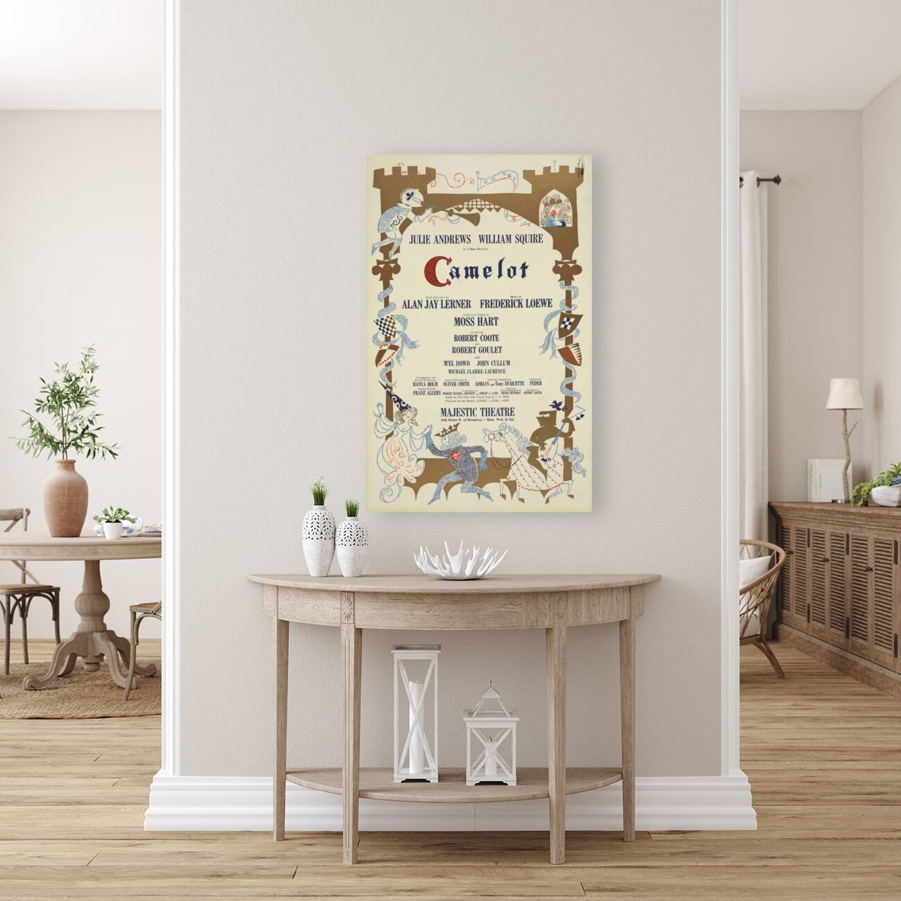 Camelot 1961 Stubis Artcraft Lithograph Poster Reproduction