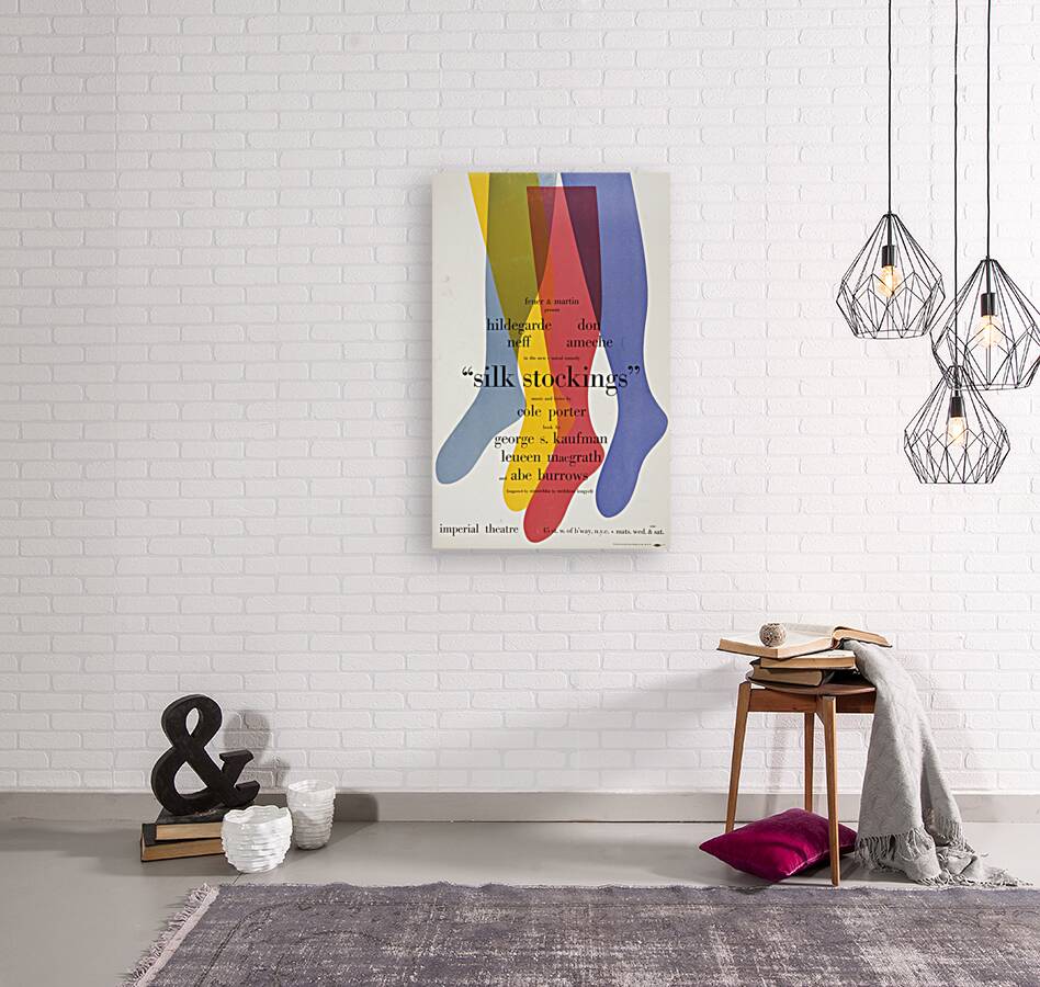 Silk stockings 1957 Artcraft Lithograph Poster 1905–1970 Reproduction