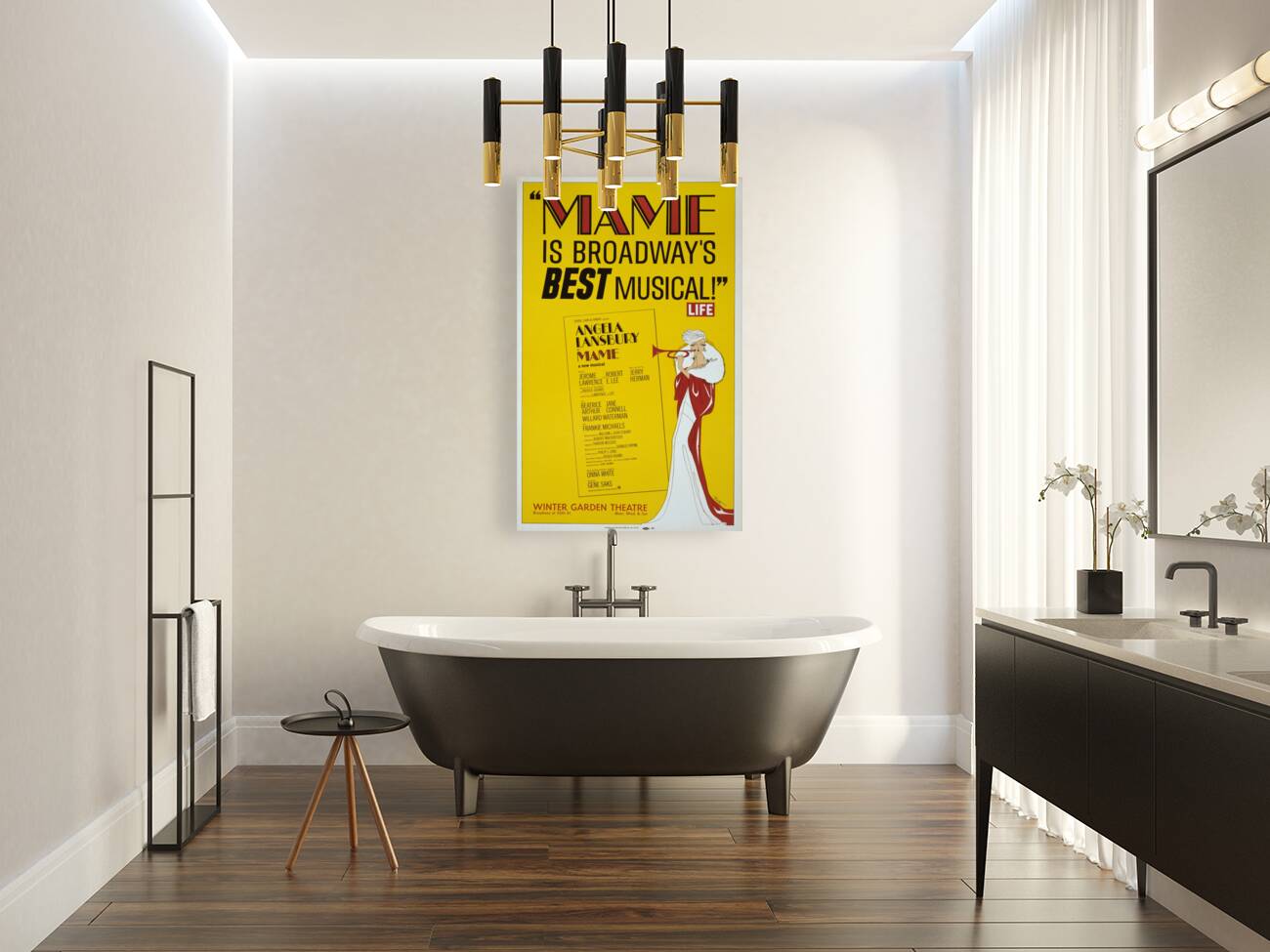 Mame is Broadway’s best musical 1966 Artcraft Lithograph Poster 1905–1970 Reproduction