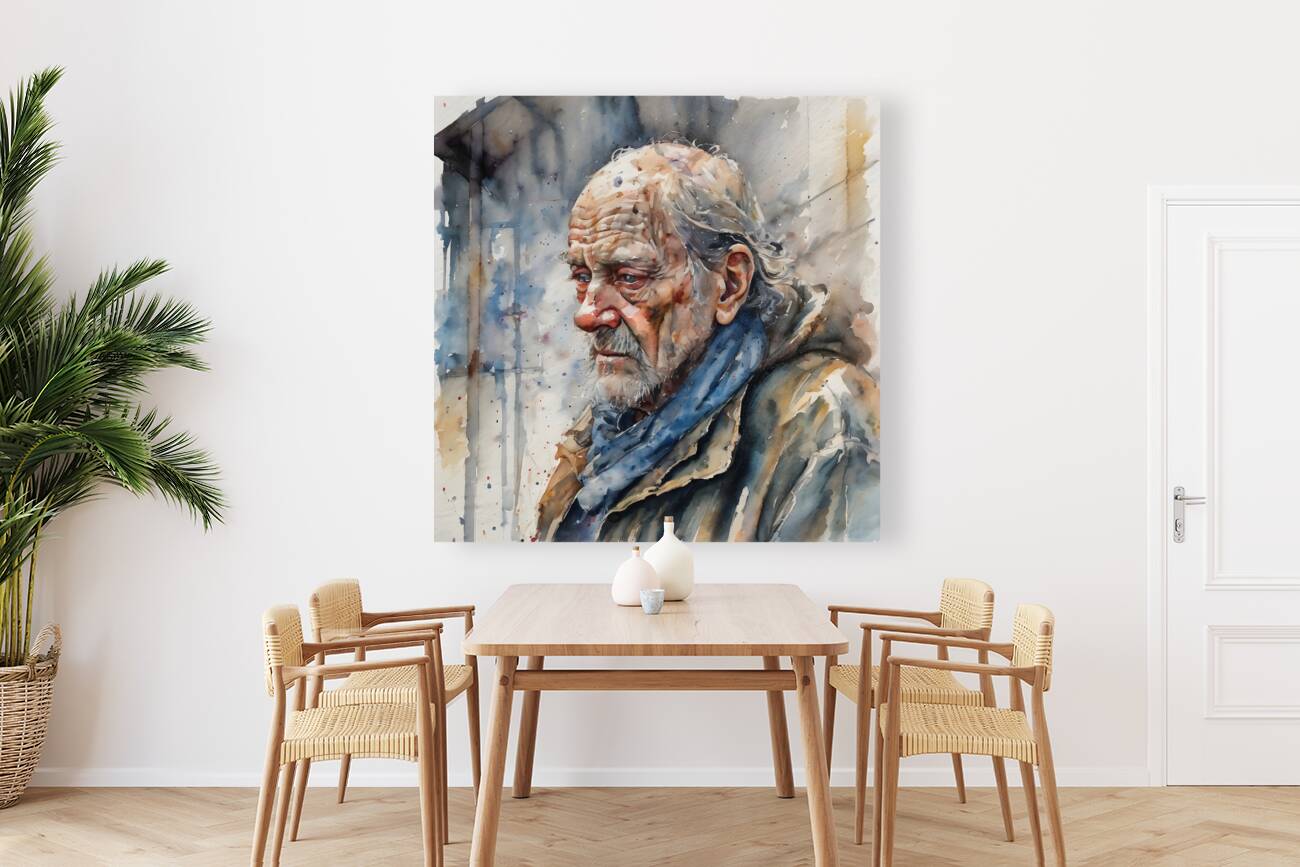 Watercolor I Have Nothing By Bruce Lazarus Reproduction