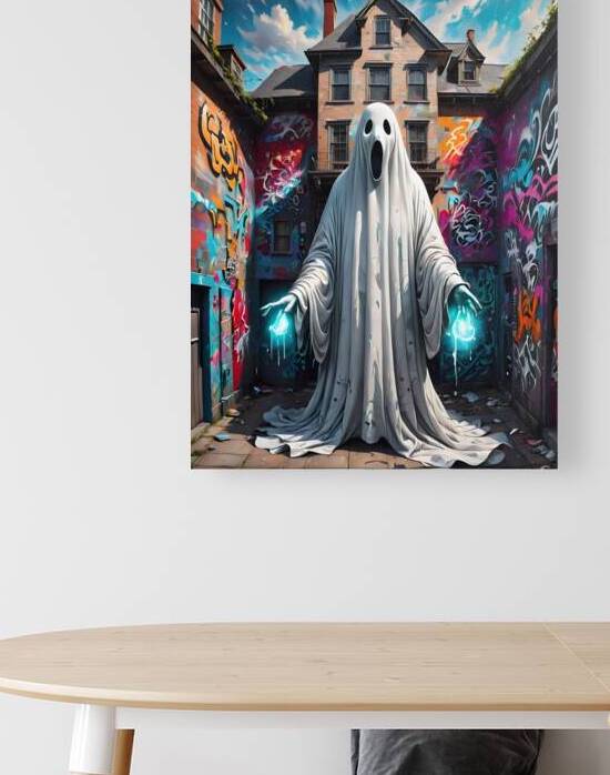 A Graffiti Ghost Mural By ISHISH by IStockHistory com