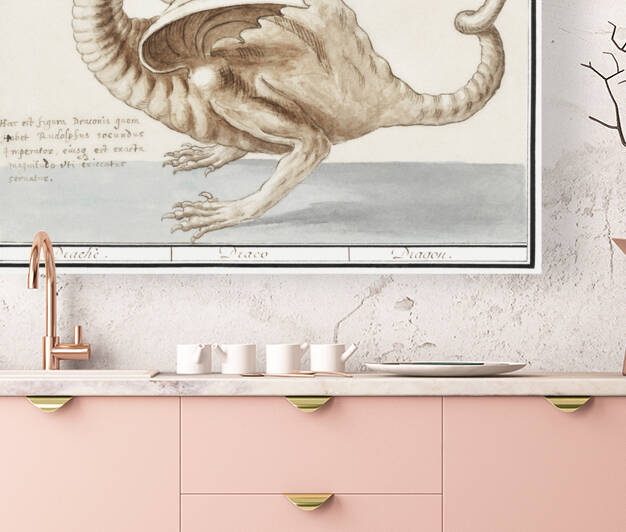 Dragon in vintage style by IStockHistory com