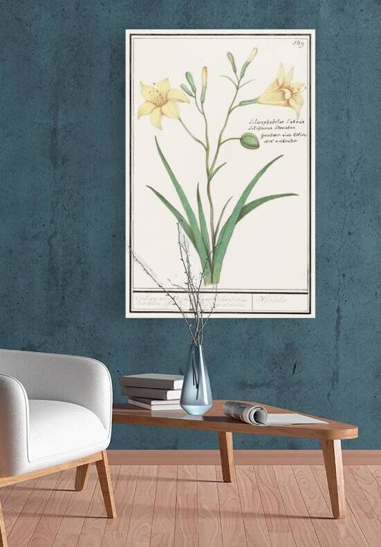 Yellow lily in vintage style by IStockHistory com