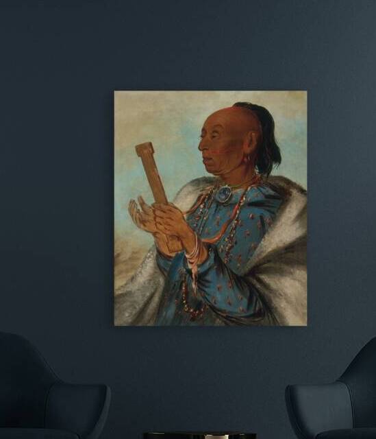 Ah-Tón-We-Tuck Cock Turkey Repeating His Prayer 1830 by IStockHistory com