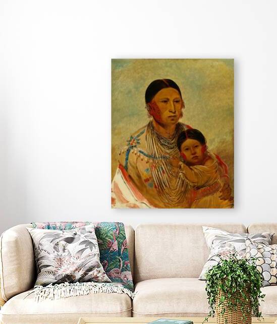 Ru-Ton-Ye-Wee-Ma Strutting Pigeon Wife of White Cloud 1844 by IStockHistory com