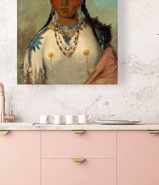 Tís-Se-Wóo-Na-Tís She Who Bathes Her Knees Wife of The Chief 1832 by IStockHistory com