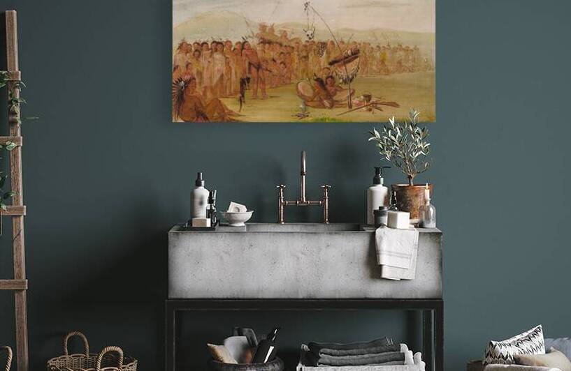 Self-Torture In a Sioux Religious Ceremony 1835-1837 by IStockHistory com