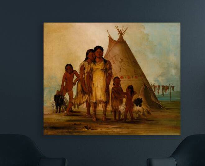 Two Comanche Girls 1834 by IStockHistory com