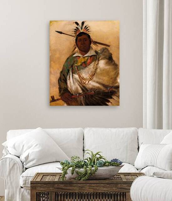 Téh-Ke-Néh-Kee Black Coat a Chief 1834 by IStockHistory com