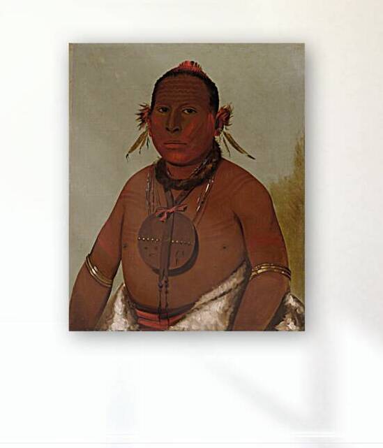 Wa-Sáw-Me-Saw Roaring Thunder Youngest Son of Black Hawk 1832 by IStockHistory com