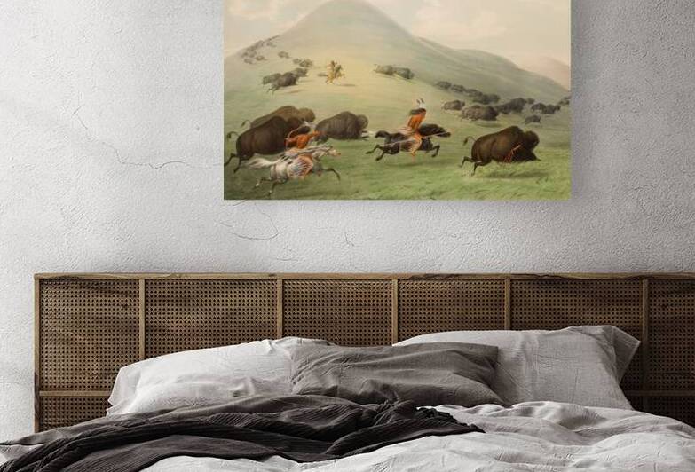 Buffalo Hunt Horseback 1844 by IStockHistory com