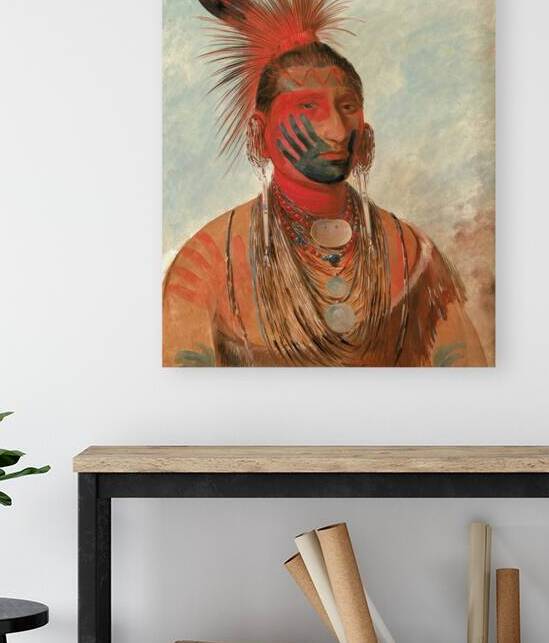 Wash-ka-mon-ya Fast Dancer a Warrior 1844-1845 by IStockHistory com