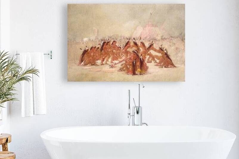 Pipe Dance Assiniboine 1835-1837 by IStockHistory com