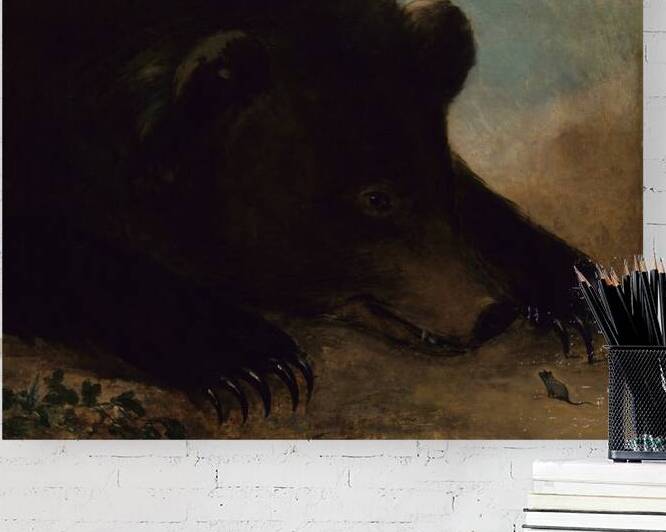 Portraits of a Grizzly Bear and Mouse Life Size 1846-1848 by IStockHistory com
