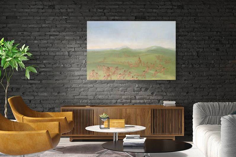 Sham Fight Mandan Boys 1832-1833 by IStockHistory com