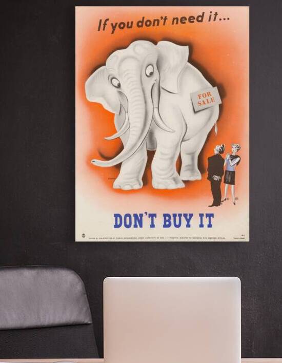 If You Don’t Need It…Don’t Buy It by IStockHistory com