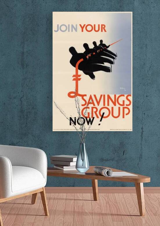 Join Your Savings Group Now! by IStockHistory com