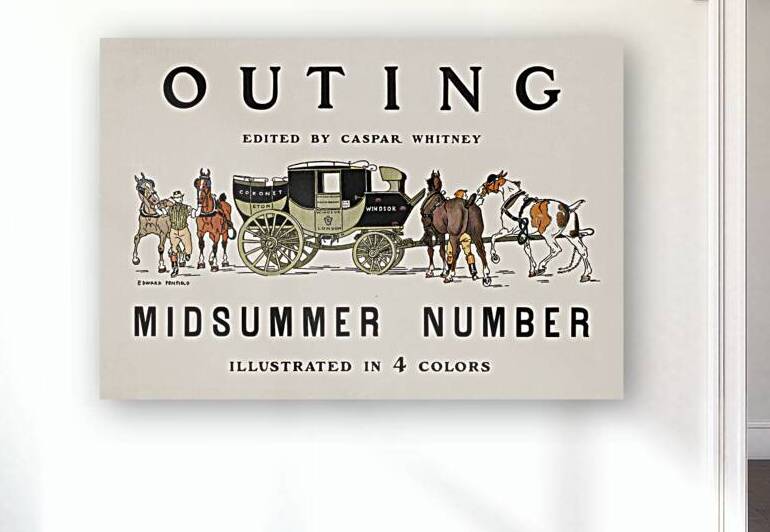 Outing edited by Caspar Whitney ca. 1890-1900  by Edward Penfield by IStockHistory com