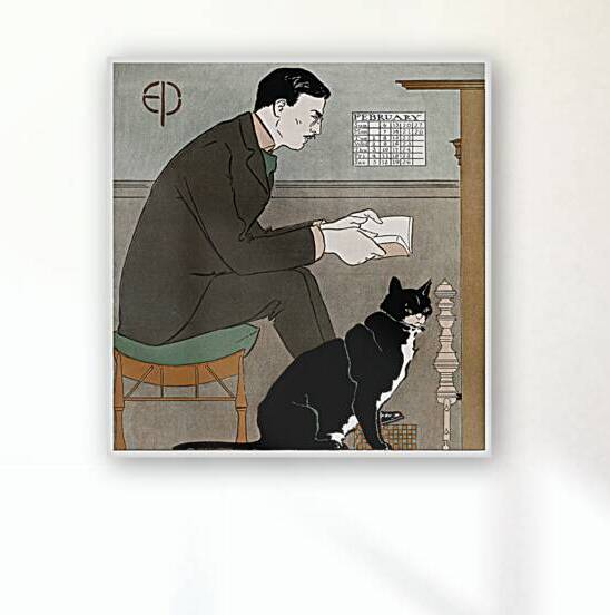 Edward Penfield Self-Portrait 1898 by Edward Penfield. by IStockHistory com