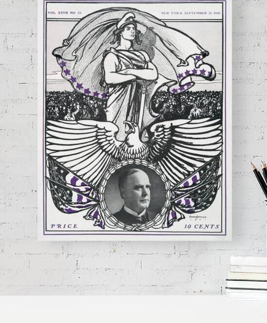 Vintage magazine cover ca. 1890-1907 by Edward Penfield by IStockHistory com