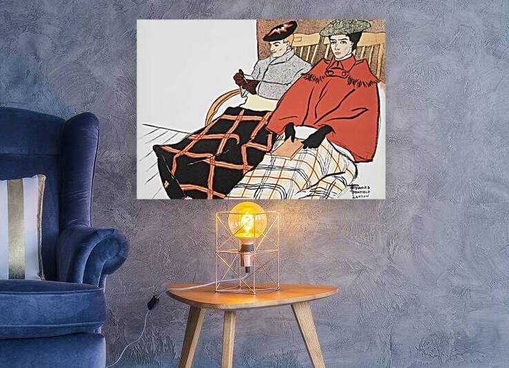 Man and woman sitting together 1897 by Edward Penfield by IStockHistory com