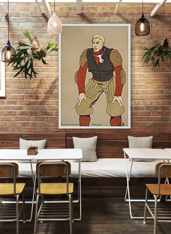 American football player 1907 by Edward Penfield by IStockHistory com