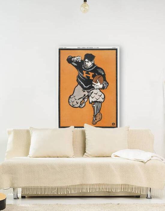 American football player 1901 by Edward Penfield by IStockHistory com