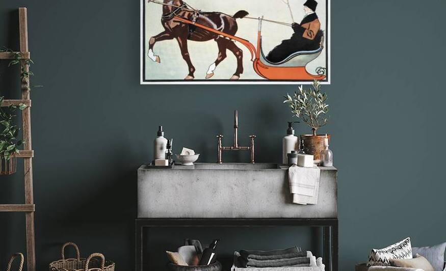 Man in carriage 1899 Edward Penfield by IStockHistory com