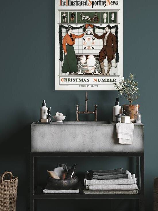 The Illustrated Sporting News. Christmas number ca. 1890-1900 by Edward Penfield by IStockHistory com