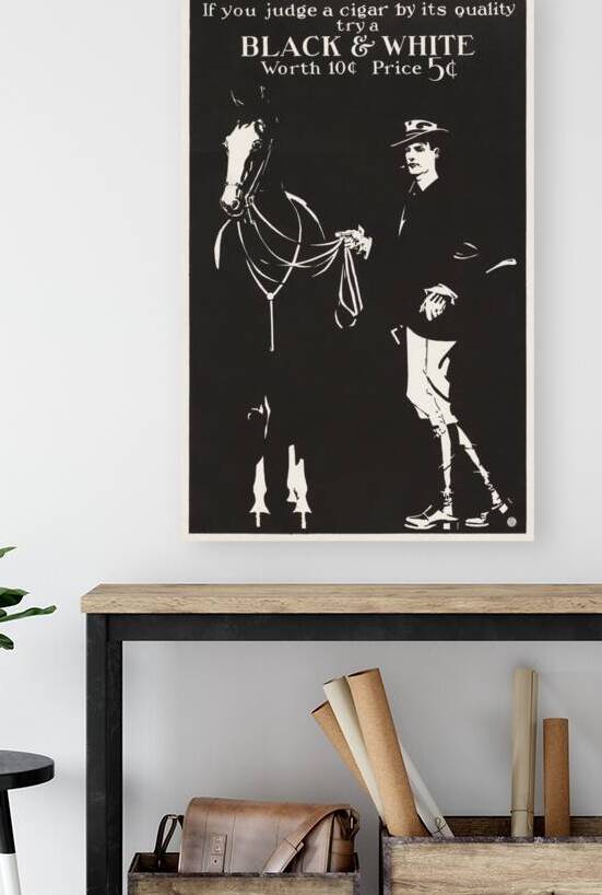 If you judge a cigar by its quality try a Black & White ca. 1890-1900 by Edward Penfield by IStockHistory com