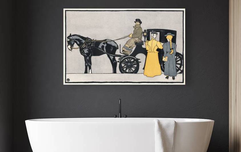 Horse carriage 1898 by Edward Penfield by IStockHistory com