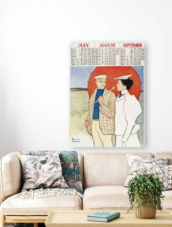 Vintage calendar 1897 by Edward Penfield by IStockHistory com