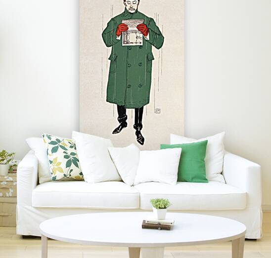 Man reading book 1893 by Edward Penfield by IStockHistory com