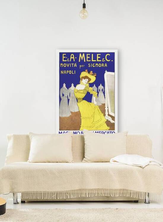 E. & A. Mele & C. novita per signora Napoli: Massimo Buono mercato / / L. Cappiello 1902 by Leonetto Cappiello by IStockHistory com