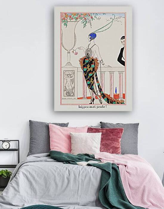 Laissez-moi-feule! from Les Feuillets dArt 1919 fashion illustration by George Barbier. by IStockHistory com