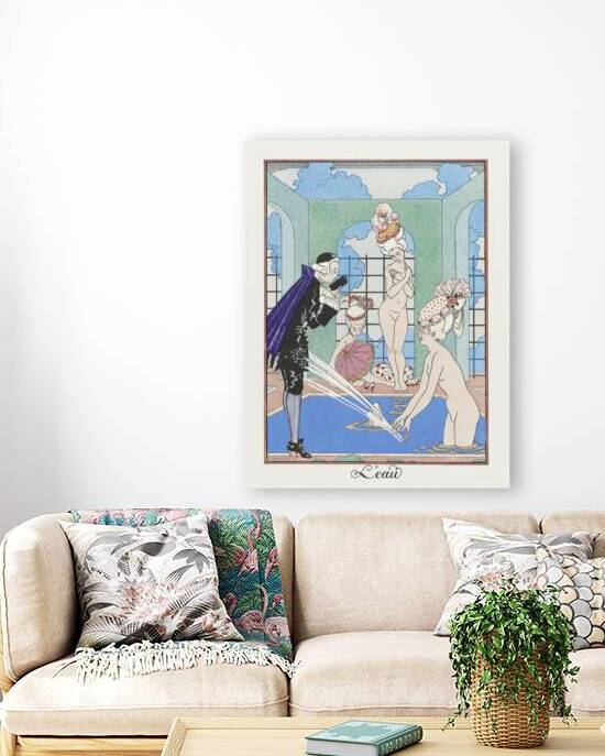 LEau 1917-1920 fashion illustration  by George Barbier.  by IStockHistory com