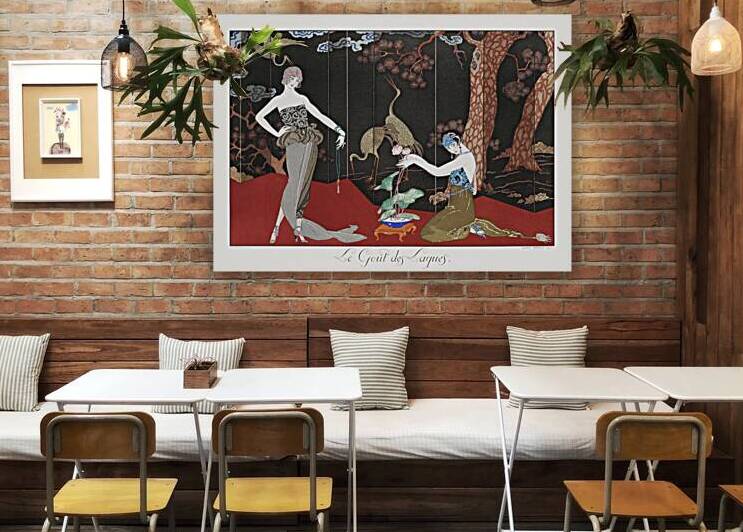 Le Gout des Laques 1920 fashion illustration  by George Barbier. by IStockHistory com