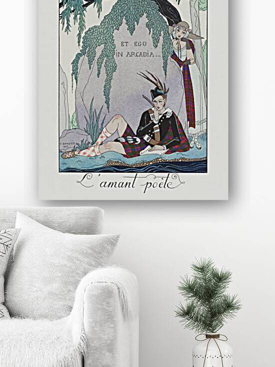 Lamant po&egravete 1923 fashion illustration  by George Barbier.  by IStockHistory com