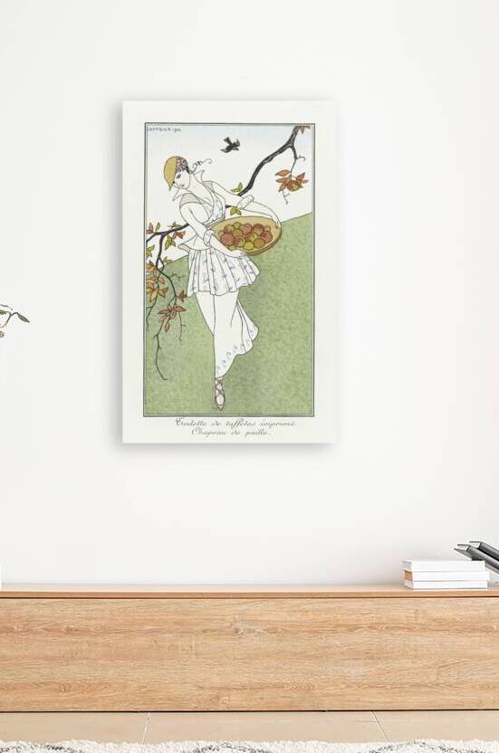 Costumes Parisiens No.179: Toilette de taffetas from Journal des Dames et des Modes 1914 fashion illustration  by George Barbier.  by IStockHistory com