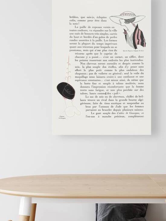 Atours simples: dameshoeden 1915 fashion illustration  by George Barbier.  by IStockHistory com