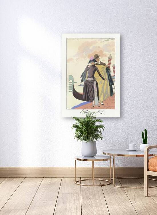 Elle et Lui 1922 fashion illustration  by George Barbier.  by IStockHistory com