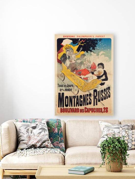 Montagnes Russes 1888 Poster by Jules Chéret by IStockHistory com