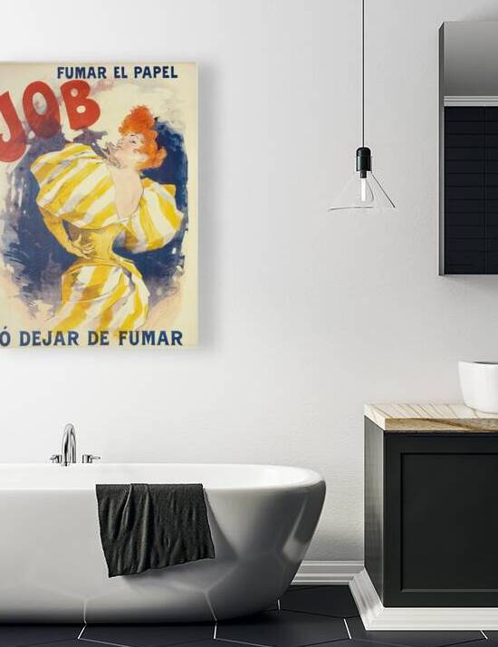 Fumar El Papel Job O Dejar De Fumar 1895 Poster by Jules Chéret by IStockHistory com