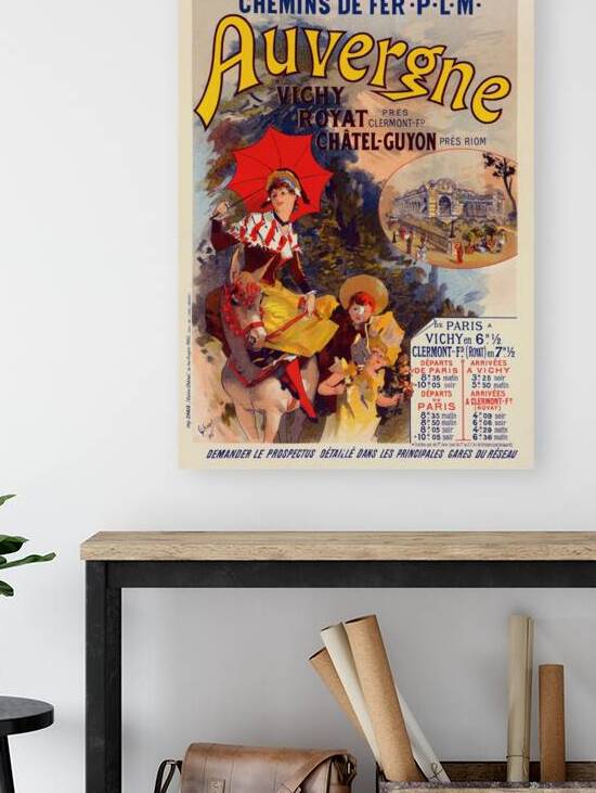 L’auvergne 1899 Poster by Jules Chéret by IStockHistory com