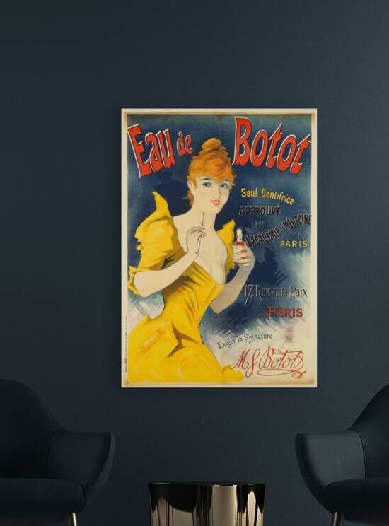 Eau De Botot 1896 Poster by Jules Chéret by IStockHistory com