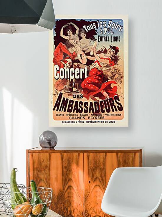 Concert Des Ambassadeurs 1899 Poster by Jules Chéret by IStockHistory com