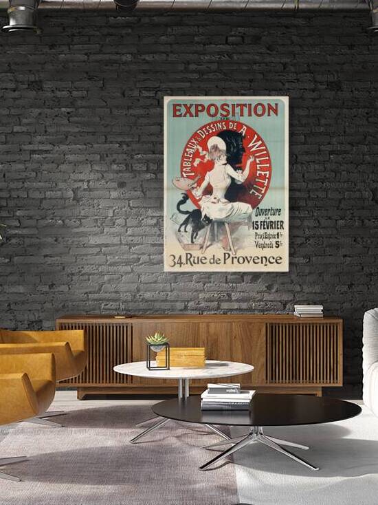 Exposition De Tableaux And Dessins De A. Willette 1888 Poster by Jules Chéret by IStockHistory com
